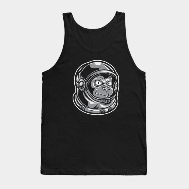 Astronaut Ape Tank Top by TomCage